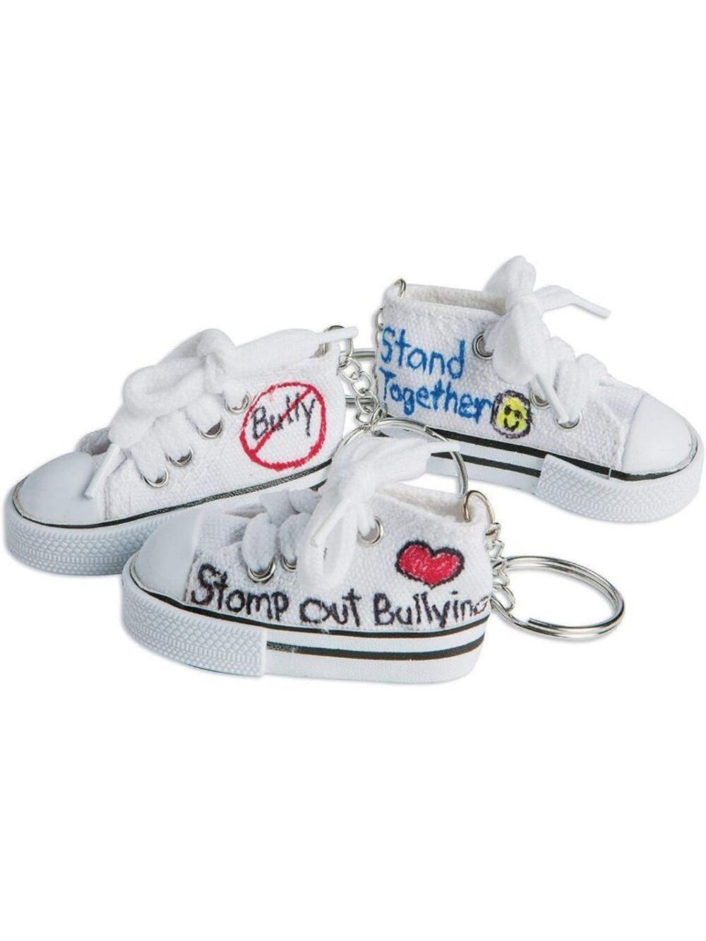 Colorful Sneaker Keychains - Pack of 48, Fun 3" x 1.5" Accessories for Kids